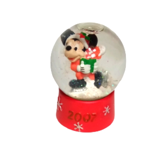 Disney Other - Disney Mickey Mouse 2007 Mini Snow Globe Collectable 2.5" H